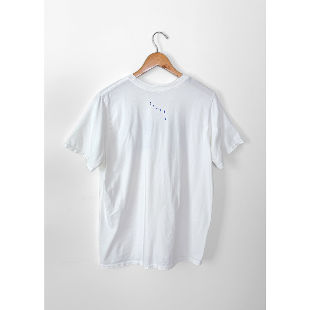 Clare V. Original Tee Los Angeles Je t’aime Graphic Shirt White Blue - Picture 4 of 9